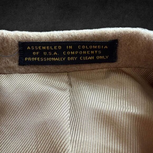 BACHRACH Vintage Palm Beach Camel Tan Blazer Cashmere Wool Suit Jacket Men's - Picture 4 of 7